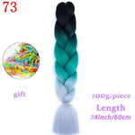 Load image into Gallery viewer, MERISIHAIR 24 inch Jumbo Braids Long Ombre Jumbo Synthetic Braiding Hair
