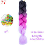 Load image into Gallery viewer, MERISIHAIR 24 inch Jumbo Braids Long Ombre Jumbo Synthetic Braiding Hair
