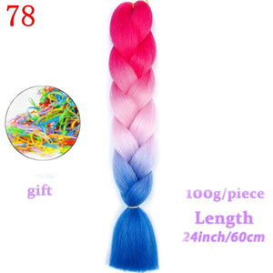 MERISIHAIR 24 inch Jumbo Braids Long Ombre Jumbo Synthetic Braiding Hair