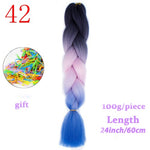 Load image into Gallery viewer, MERISIHAIR 24 inch Jumbo Braids Long Ombre Jumbo Synthetic Braiding Hair
