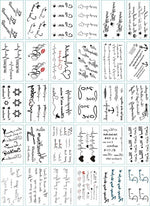 Load image into Gallery viewer, 30Pcs/Set No Repeat Temporary Tattoo Stickers Waterproof Tattoos For Women
