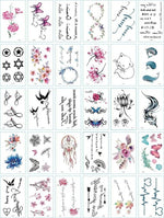 Load image into Gallery viewer, 30Pcs/Set No Repeat Temporary Tattoo Stickers Waterproof Tattoos For Women
