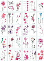 Load image into Gallery viewer, 30Pcs/Set No Repeat Temporary Tattoo Stickers Waterproof Tattoos For Women
