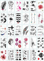 Load image into Gallery viewer, 30Pcs/Set No Repeat Temporary Tattoo Stickers Waterproof Tattoos For Women
