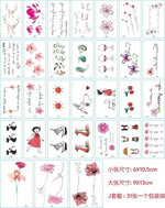 Load image into Gallery viewer, 30Pcs/Set No Repeat Temporary Tattoo Stickers Waterproof Tattoos For Women
