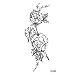 Load image into Gallery viewer, Hot 1PC Popular Ballet Black White Flowers Tattoos Sticker
