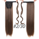 Load image into Gallery viewer, AOOSOO 24 inch Silky Straight Synthetic Clip in Drawstring Ponytail Hairpieces
