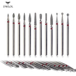 Load image into Gallery viewer, 12 shapes Diamond Nail Drill Milling Nail Drill Bits Cuticle Cutter
