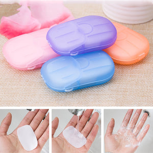 1 Box Travel Portable Disposable Boxed Soap Paper