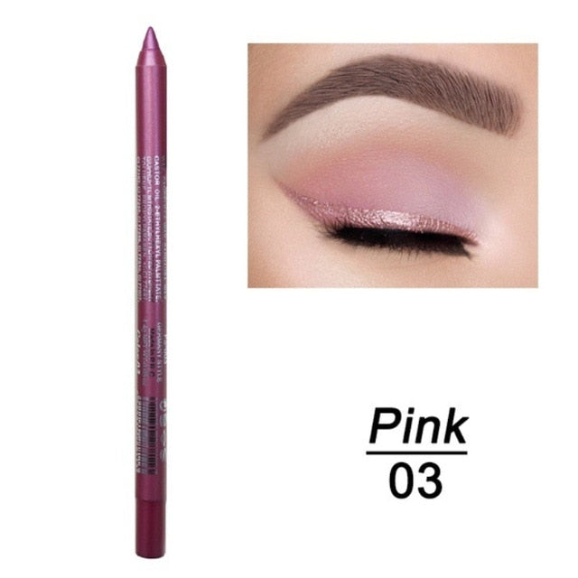 1 Pc Long-lasting Eyeliner Pencil Waterproof 14 Colors Eyeliner Eyeshadow