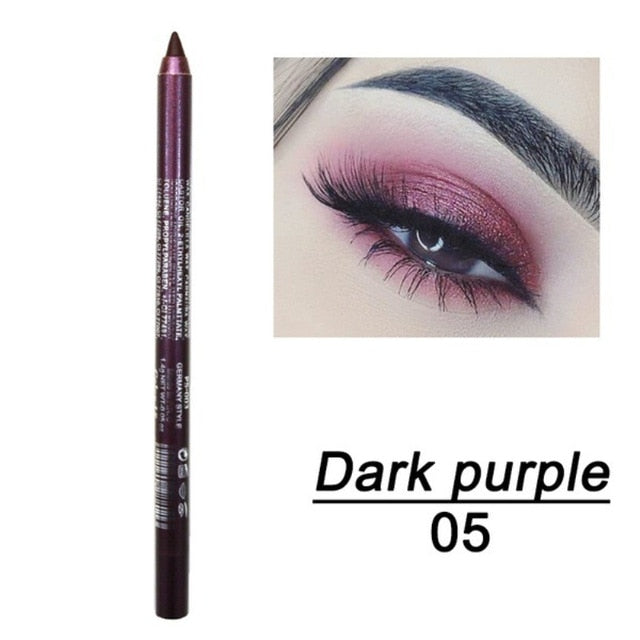 1 Pc Long-lasting Eyeliner Pencil Waterproof 14 Colors Eyeliner Eyeshadow