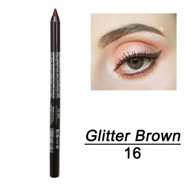 1 Pc Long-lasting Eyeliner Pencil Waterproof 14 Colors Eyeliner Eyeshadow