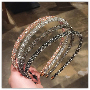 1 PCS Fashion Korea Crystal Soft Headband for Women