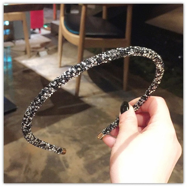 1 PCS Fashion Korea Crystal Soft Headband for Women