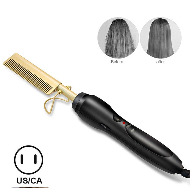 Comb Hot Comb Hair Straightener Hair Curler Curling Iron Electric