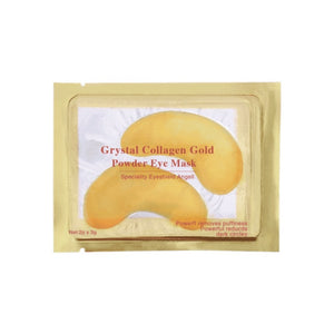 AMEIZII 2Pcs=1Pair 24K Gold Crystal Collagen Eye Mask Eye Patches