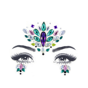 Glitter Face Jewelry Sticker Temporary Tattoo-Party Face Makeup stickers