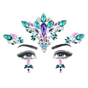 Glitter Face Jewelry Sticker Temporary Tattoo-Party Face Makeup stickers