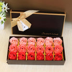 Load image into Gallery viewer, 3 Colors 18Pcs/box Simulation Rose Soap with Gift Box Women Girl
