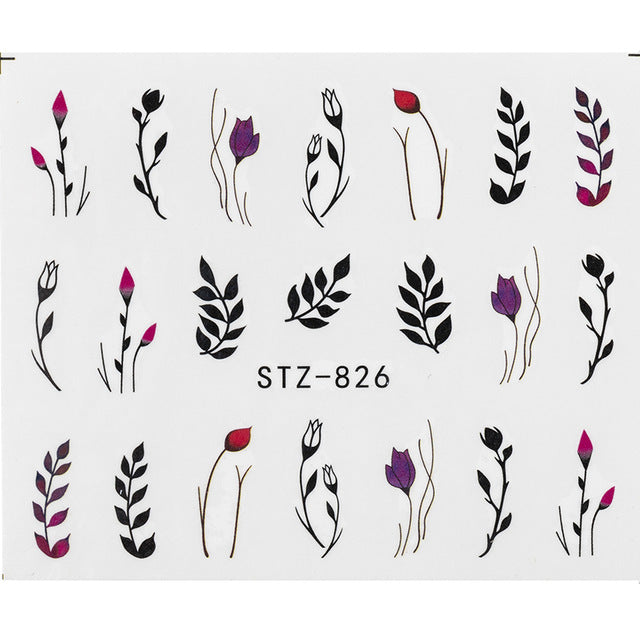 2020 New 1Pcs Water Nail Decal and Sticker