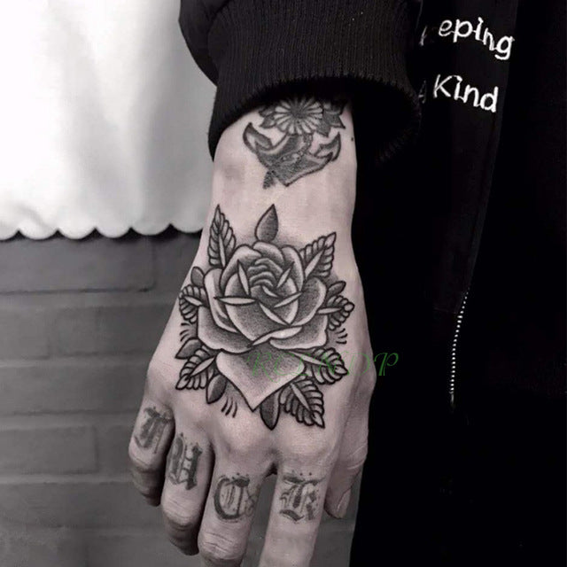 Waterproof Temporary Tattoo Sticker Flower Rose Fake Tatto