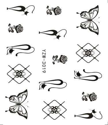 3D Embossed Nail Sticker