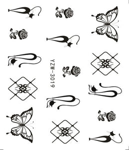 3D Embossed Nail Sticker