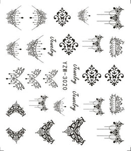 3D Embossed Nail Sticker