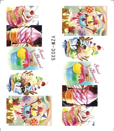 3D Embossed Nail Sticker