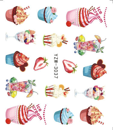 3D Embossed Nail Sticker