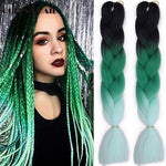 Load image into Gallery viewer, QUEEN BRAID 24 inch Pink Synthetic Crochet Hair Jumbo Braid Hair
