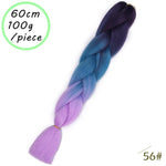 Load image into Gallery viewer, QUEEN BRAID 24 inch Pink Synthetic Crochet Hair Jumbo Braid Hair
