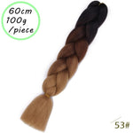 Load image into Gallery viewer, QUEEN BRAID 24 inch Pink Synthetic Crochet Hair Jumbo Braid Hair
