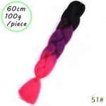 Load image into Gallery viewer, QUEEN BRAID 24 inch Pink Synthetic Crochet Hair Jumbo Braid Hair
