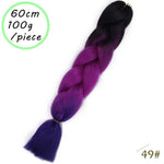 Load image into Gallery viewer, QUEEN BRAID 24 inch Pink Synthetic Crochet Hair Jumbo Braid Hair
