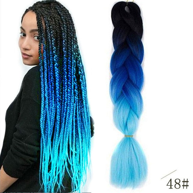 QUEEN BRAID 24 inch Pink Synthetic Crochet Hair Jumbo Braid Hair