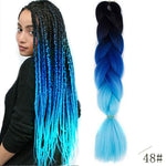 Load image into Gallery viewer, QUEEN BRAID 24 inch Pink Synthetic Crochet Hair Jumbo Braid Hair
