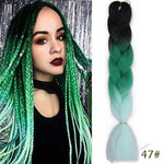 Load image into Gallery viewer, QUEEN BRAID 24 inch Pink Synthetic Crochet Hair Jumbo Braid Hair

