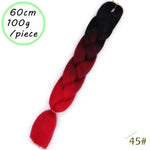 Load image into Gallery viewer, QUEEN BRAID 24 inch Pink Synthetic Crochet Hair Jumbo Braid Hair
