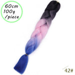 Load image into Gallery viewer, QUEEN BRAID 24 inch Pink Synthetic Crochet Hair Jumbo Braid Hair
