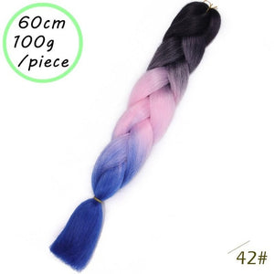 QUEEN BRAID 24 inch Pink Synthetic Crochet Hair Jumbo Braid Hair