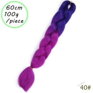 QUEEN BRAID 24 inch Pink Synthetic Crochet Hair Jumbo Braid Hair