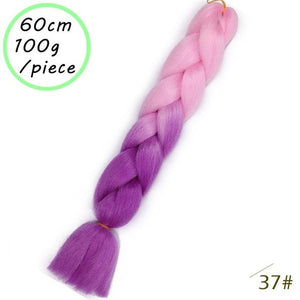 QUEEN BRAID 24 inch Pink Synthetic Crochet Hair Jumbo Braid Hair