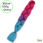 Load image into Gallery viewer, QUEEN BRAID 24 inch Pink Synthetic Crochet Hair Jumbo Braid Hair
