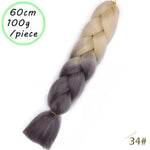 Load image into Gallery viewer, QUEEN BRAID 24 inch Pink Synthetic Crochet Hair Jumbo Braid Hair
