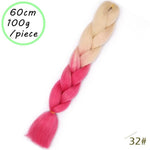 Load image into Gallery viewer, QUEEN BRAID 24 inch Pink Synthetic Crochet Hair Jumbo Braid Hair
