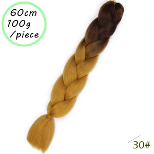 QUEEN BRAID 24 inch Pink Synthetic Crochet Hair Jumbo Braid Hair