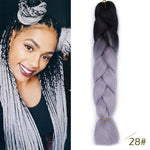 Load image into Gallery viewer, QUEEN BRAID 24 inch Pink Synthetic Crochet Hair Jumbo Braid Hair
