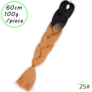 QUEEN BRAID 24 inch Pink Synthetic Crochet Hair Jumbo Braid Hair