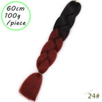 Load image into Gallery viewer, QUEEN BRAID 24 inch Pink Synthetic Crochet Hair Jumbo Braid Hair
